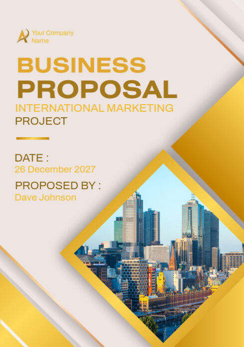 Professional Business Proposal Post A4 Template | PosterMyWall