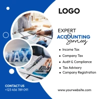 Professional Business services poster Publicación de Instagram template