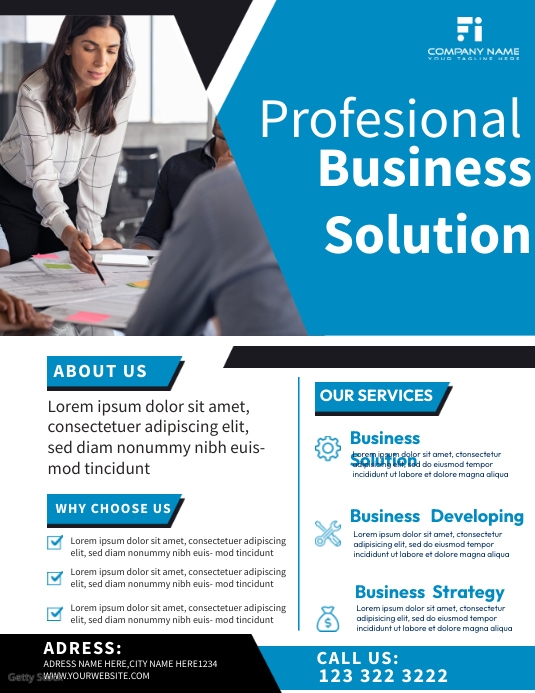 Copy of Professional Business solution PosterMyWall