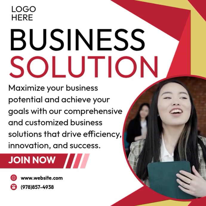 Professional Business Solution Template | PosterMyWall