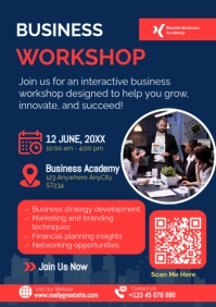 Professional  Business Workshop Poster Template A2