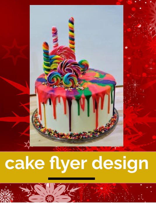 Cake Flyer Examples Professional Cake Flyer Design Flyer (us Lett Template | PosterMyWall