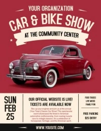 Professional Car And Bike Show Flyer Template Рекламная листовка (US Letter)