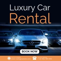 Professional Car Hire Services Advertisement Template Instagram Post