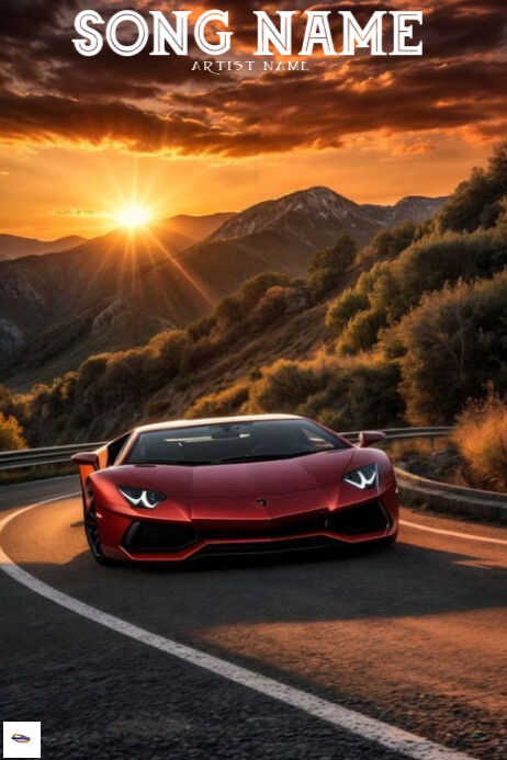 Professional Car Song Album Poster Template | PosterMyWall
