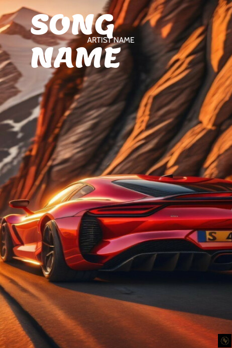 Professional Car Song Album Poster Template | PosterMyWall