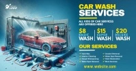 Professional Car Wash Service Facebook Shared template