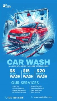Amazing Car Wash Instagram Story Abstract for Mobile Amazing Car Wash Instagram Story Abstract for Mobile