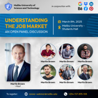 White Professional Career Conference Instagram Post Instagram Post Template