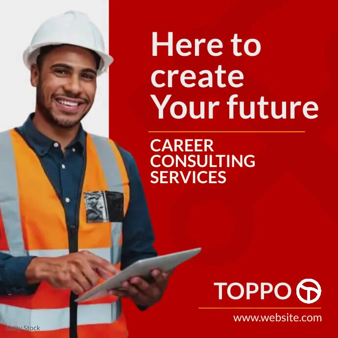 Professional Career Consulting Services Minim Template | PosterMyWall