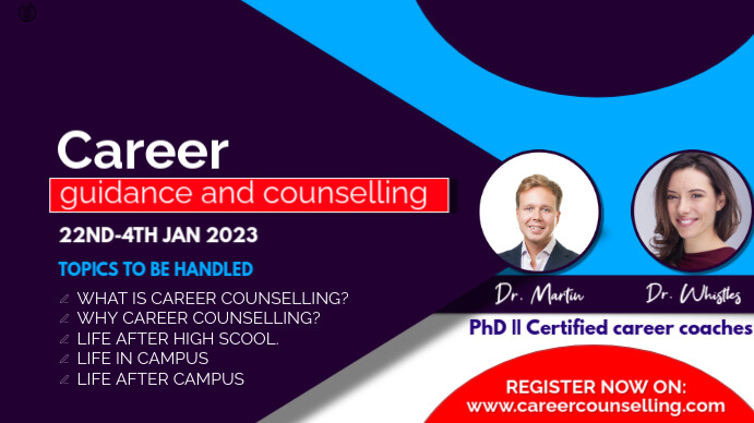 Plantilla de PROFESSIONAL CAREER COUNSELLING POSTER | PosterMyWall