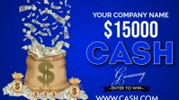 Professional Cash Giveaway  Digital Display (16:9) template