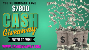 Professional Cash Giveaway Digital Display (1 Umbukiso Wedijithali (16:9) template