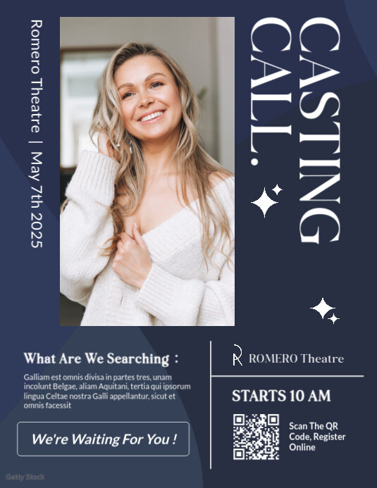 Interview Call Flyer Professional Casting Call Flyer Professional Template Audition Flyer ...