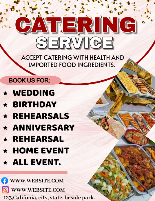 Professional Catering Services Ads Template F | PosterMyWall