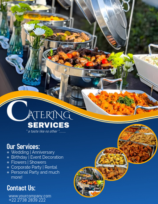 Professional Catering Services Flyer Template PosterMyWall