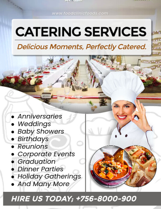 Professional Catering Services Flyer Template PosterMyWall