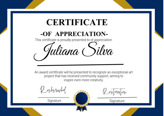 Professional Certificate Of Completion  A4 template