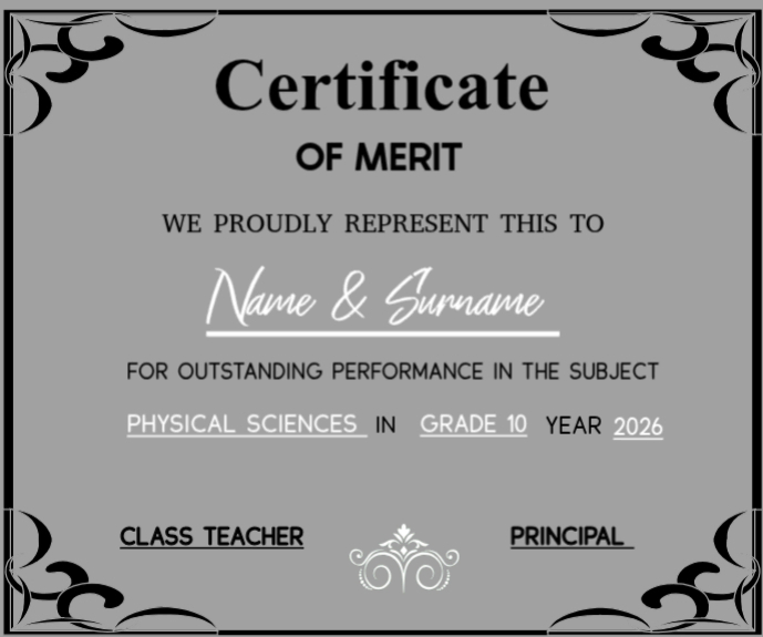 Certificate Of Merit Template | PosterMyWall