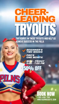 Cheerleading Tryouts Ролик Reels в Instagram Template