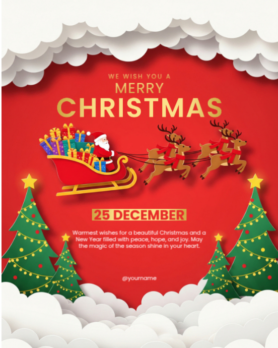 Plantilla de Professional Christmas Greeting Card Design Template for ...