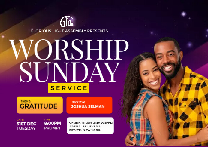 Professional Church  A3 template