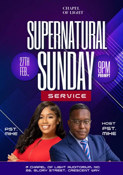 Professional Church  A4 template