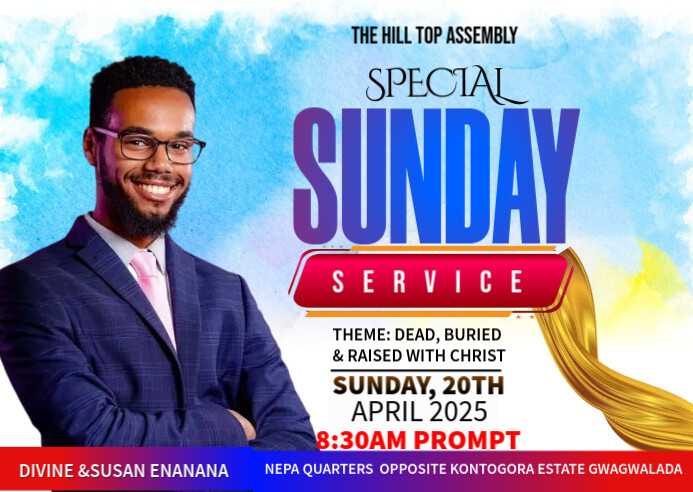 Professional Church  A6 template
