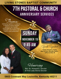 Church Anniversary Celebration ใบปลิว Template