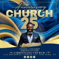 Professional Church Anniversary Instagram Post template