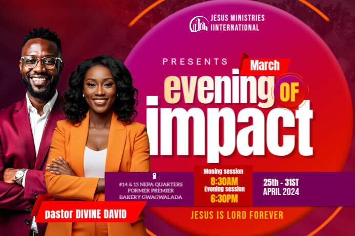 Professional Church Banner 4' × 6' Template | PosterMyWall