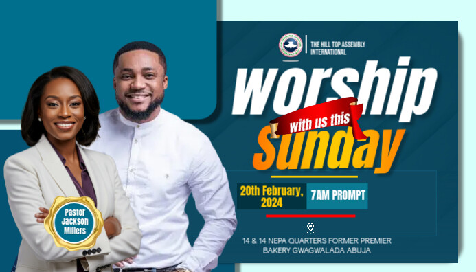 Professional Church Blog Header template