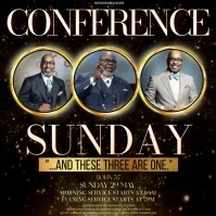 Professional Church Conference Square (1:1) template