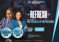 Professional Church Design Flyer A6 template