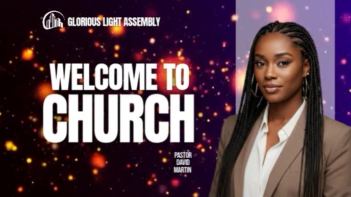 Professional Church Design Flyer Digital Display (16:9) template