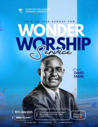 Professional Church Design Flyer Flyer (us Letter) template