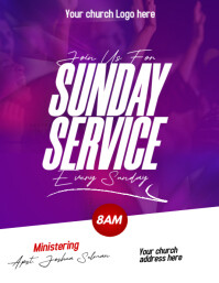 Professional Church Design Flyer Flyer (us Letter) template