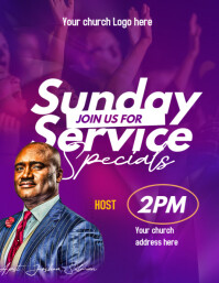 Professional Church Design Flyer Flyer (us Letter) template