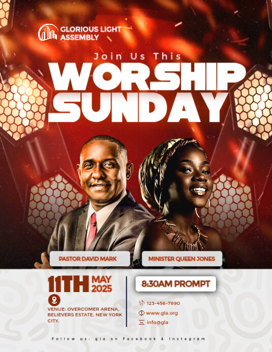 Professional Church Design Flyer Flyer (us Letter) template