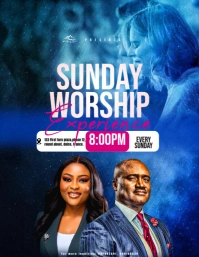 Professional Church Design Flyer Flyer (us Letter) template