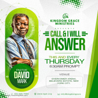 Professional Church Design Flyer Instagram Post template