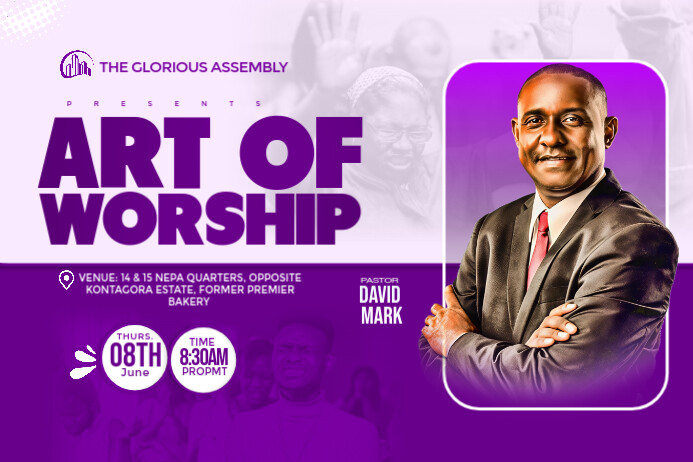 Professional Church Design Flyer Poster Cartaz template