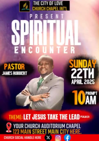 Professional Church Event A6 Video template