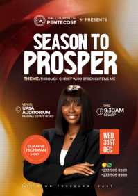 Professional Church Event Poster A4 template