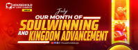 红色 Church Event Promotion Facebook Cover Photo Template