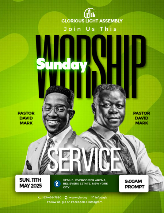 Professional Church  Flyer (us Letter) template