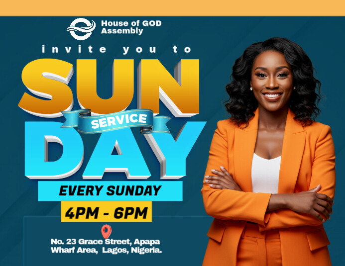 Professional Church  Flyer (us Letter) Pamflet (VSA Brief) template