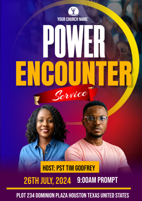 Professional Church Flyer A4 template