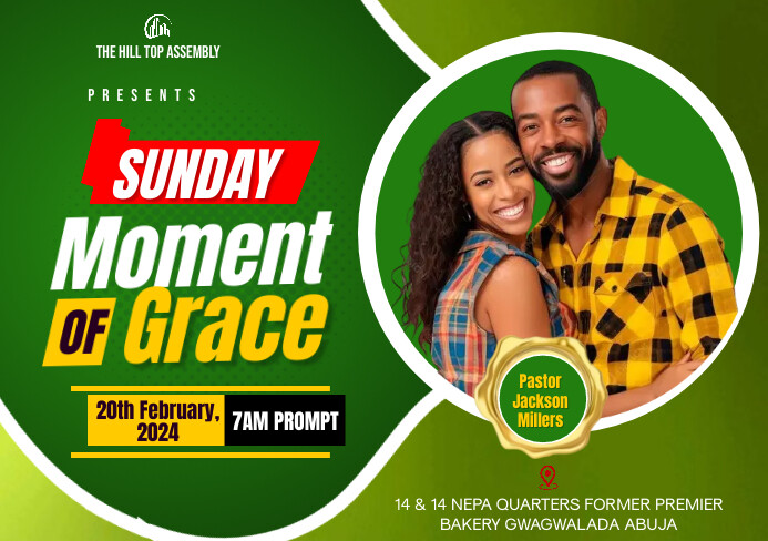 Professional Church Flyer A5 template