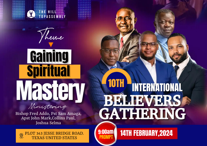 Professional Church Flyer A5 template